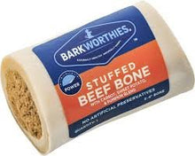 Load image into Gallery viewer, Barkworthies Stuffed Shin Bone - Pumpkin, Sweet Potato, & Carrot