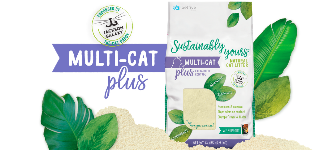 Sustainably Yours - Multi Cat Plus Litter 26lb